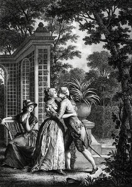 First Kiss Of Love ('La Nouvelle Heloise') by Nicolas Andre Monsiau
